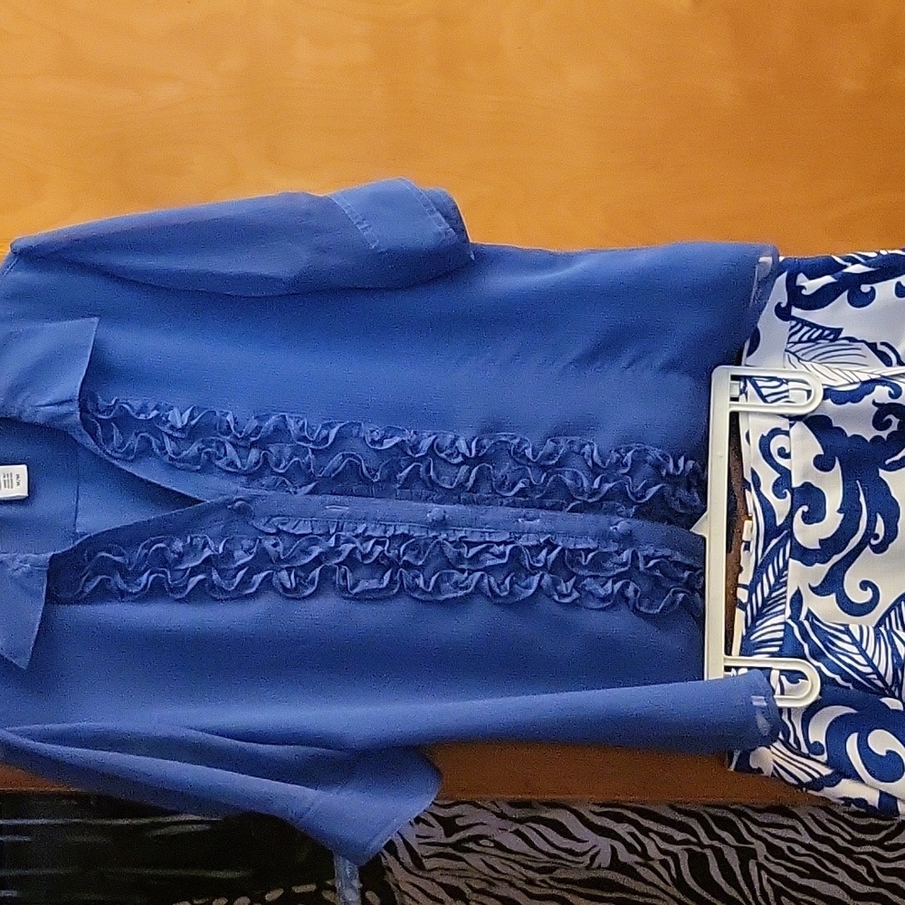Royal blue set (skirt & blouse set)